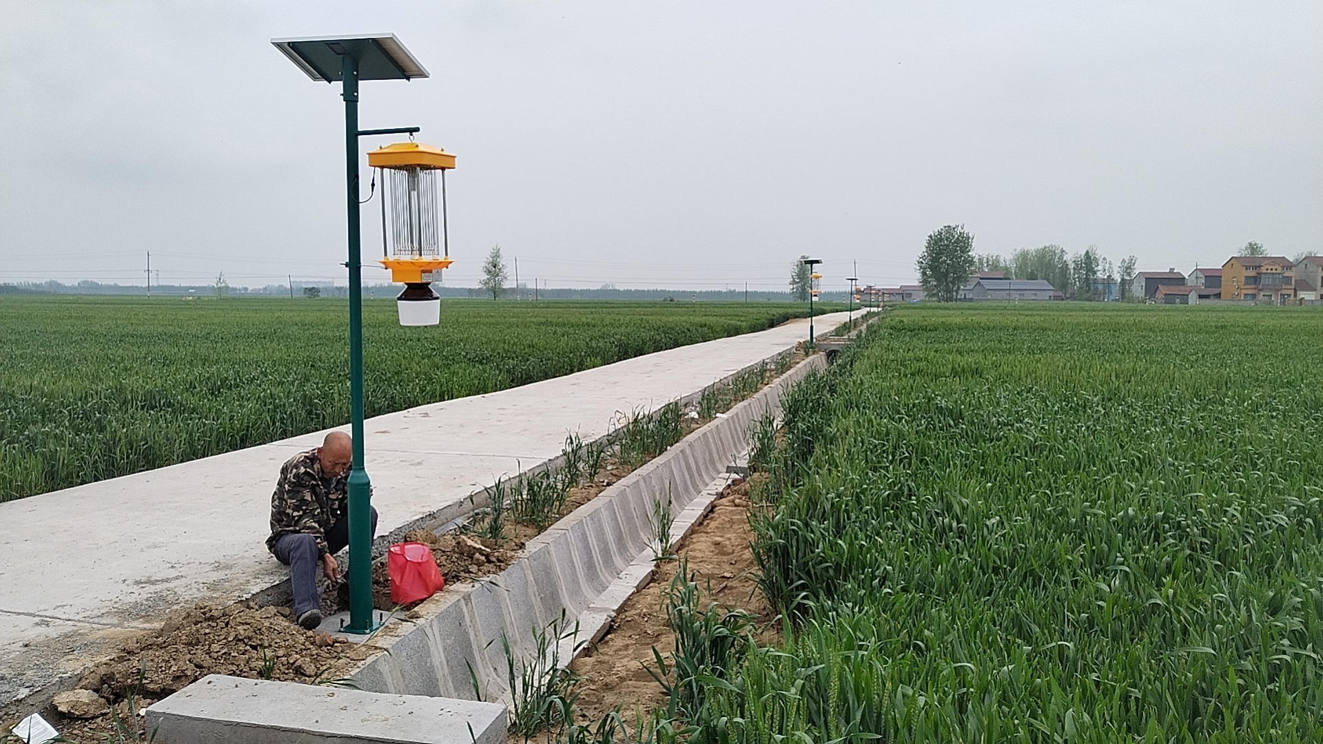 頻振式太陽能殺蟲燈的性能